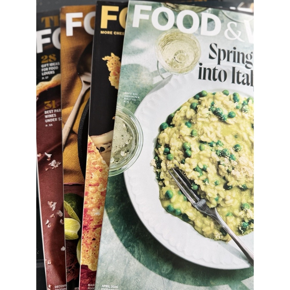 Lot 4 FOOD & WINE Magazine Holiday December/January Feb March April 2026